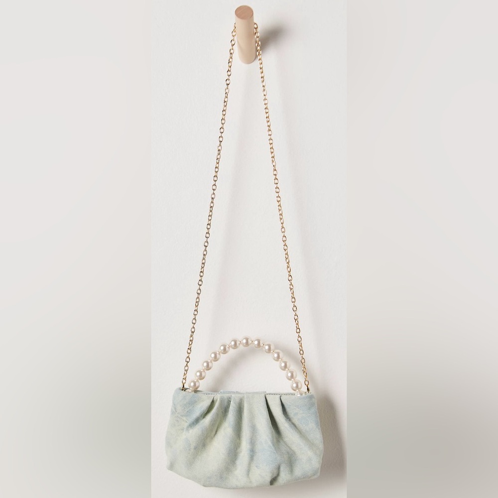 Lele Sadoughi Marlowe Faux Pearl Top Handle Bag - Picture 2 of 11